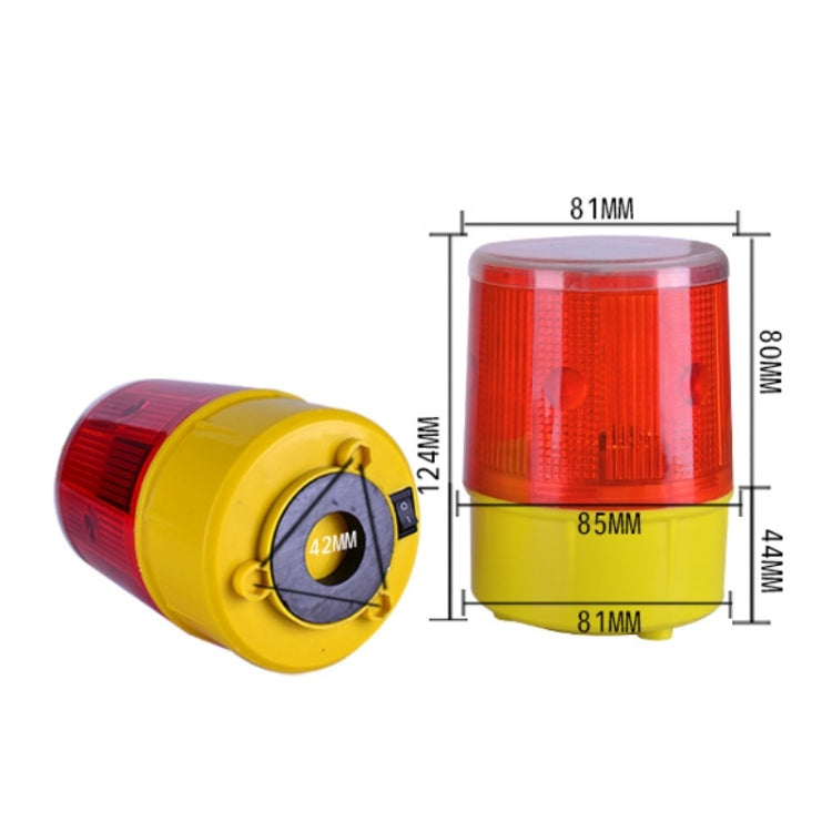 Night Solar Safety Warning Flash Light, Specification:04 Magnet(Yellow)