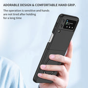 For Samsung Galaxy Z Flip4 Magsafe Magnetic Folding PC Phone Case(Black)