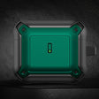 For AirPods 3 Sliding Buckle Wireless Earphone Protective Case with Hook(Black Green) - For AirPods 3 by PMC Jewellery | Online Shopping South Africa | PMC Jewellery | Buy Now Pay Later Mobicred