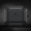 For AirPods 3 Sliding Buckle Wireless Earphone Protective Case with Hook(Black) - For AirPods 3 by PMC Jewellery | Online Shopping South Africa | PMC Jewellery | Buy Now Pay Later Mobicred