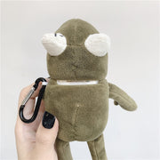 For AirPods 1 / 2 Plush Cute Frog Doll Headphone Protective Case with Hook