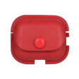 For AirPods Pro 2 Litchi Texture PU Leather Earphone Protective Case with Hook(Red) - For AirPods Pro 2 by PMC Jewellery | Online Shopping South Africa | PMC Jewellery | Buy Now Pay Later Mobicred