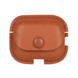 For AirPods Pro 2 Litchi Texture PU Leather Earphone Protective Case with Hook(Light Brown) - free shipping - PMC Jewellery - Order now!