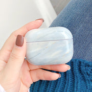 For AirPods Pro 2 Marble Pattern Wireless Earphone Protective Case(White Grey)