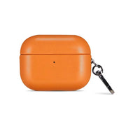 For Apple AirPods 3 PU Leather Wireless Bluetooth Earphone Protective Case(Golden Brown)