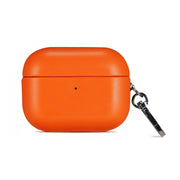 For Apple AirPods 3 PU Leather Wireless Bluetooth Earphone Protective Case(Orange)