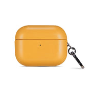 For Apple AirPods Pro PU Leather Wireless Bluetooth Earphone Protective Case(Yellow)