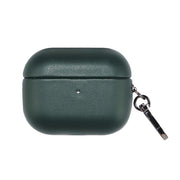 For Apple AirPods Pro PU Leather Wireless Bluetooth Earphone Protective Case(Dark Green)