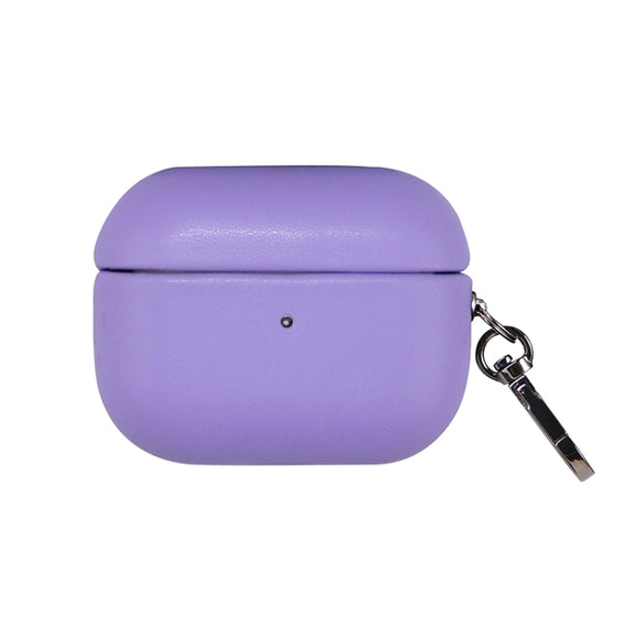 For Apple AirPods Pro PU Leather Wireless Bluetooth Earphone Protective Case(Purple)