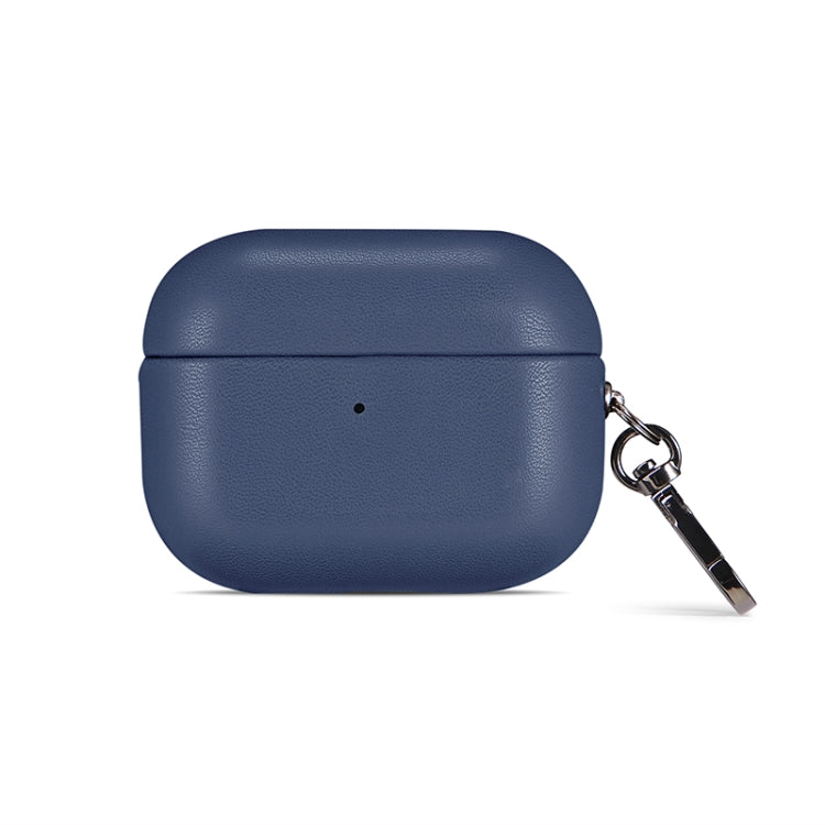 For Apple AirPods Pro 2 PU Leather Wireless Bluetooth Earphone Protective Case(Blue)