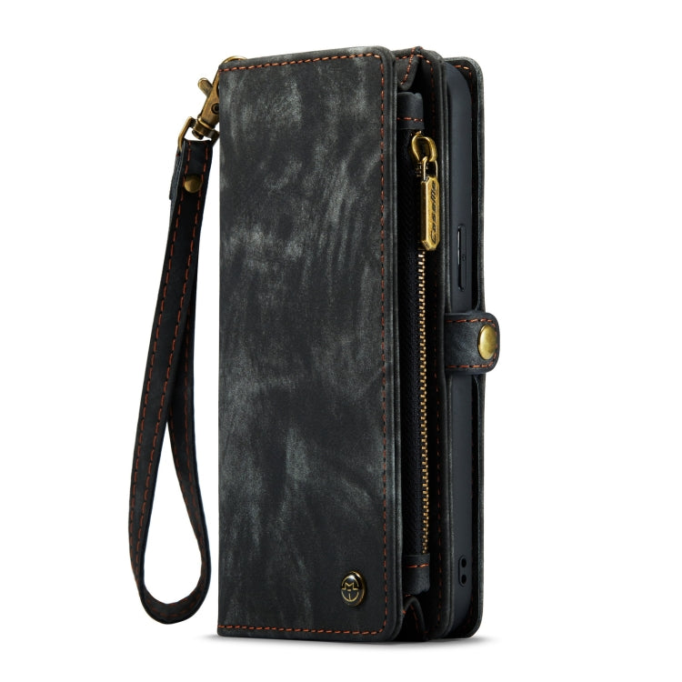 For iPhone 14 CaseMe 008 Detachable Multifunctional Leather Phone Case(Black)