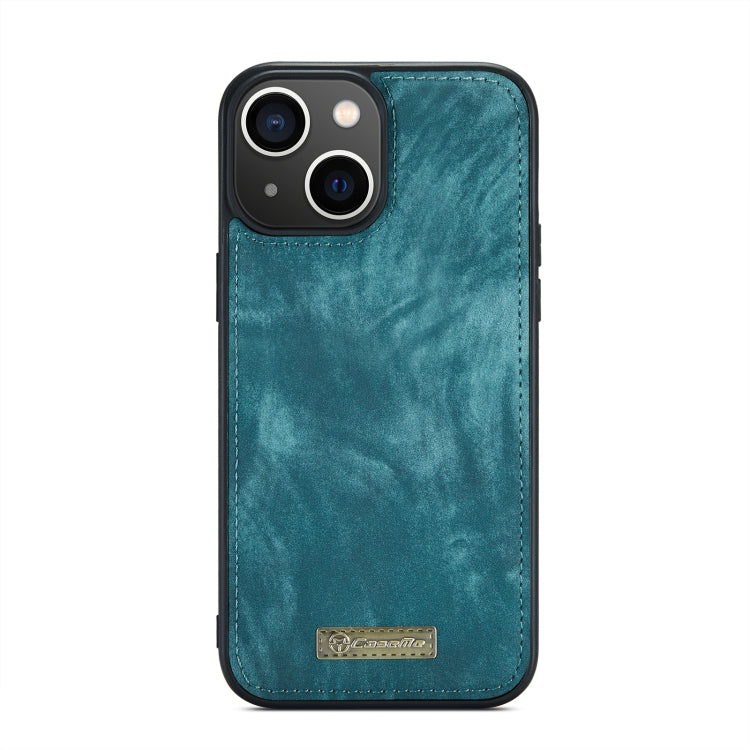 For iPhone 14 Plus CaseMe 008 Detachable Multifunctional Leather Phone Case(Blue)