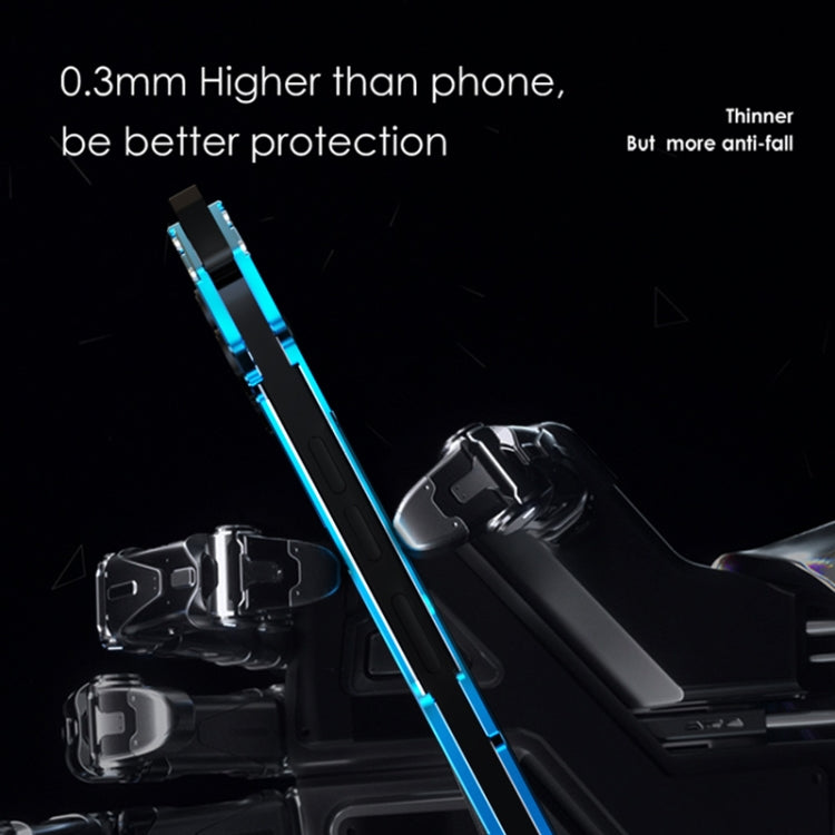 For iPhone 14 R-JUST RJ17 Shockproof Armor Metal Phone Case(Blue)