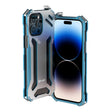 For iPhone 14 Pro R-JUST RJ17 Shockproof Armor Metal Phone Case(Blue) - iPhone 14 Pro Cases by R-JUST | Online Shopping South Africa | PMC TechLife | Buy Now Pay Later Mobicred