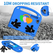 For Huawei MatePad 10.4 2022 Love Small Palm Holder EVA Tablet Case(Blue)