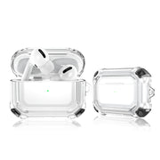 For AirPods Pro 2 Dual-color PC Shockproof Earphone Case with Hook(Black)
