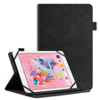 For 8 inch Life Tree Pattern Flip Universal Leather Tablet Case(Black) - 8 inch by PMC TechLife | Online Shopping South Africa | PMC TechLife | Buy Now Pay Later Mobicred