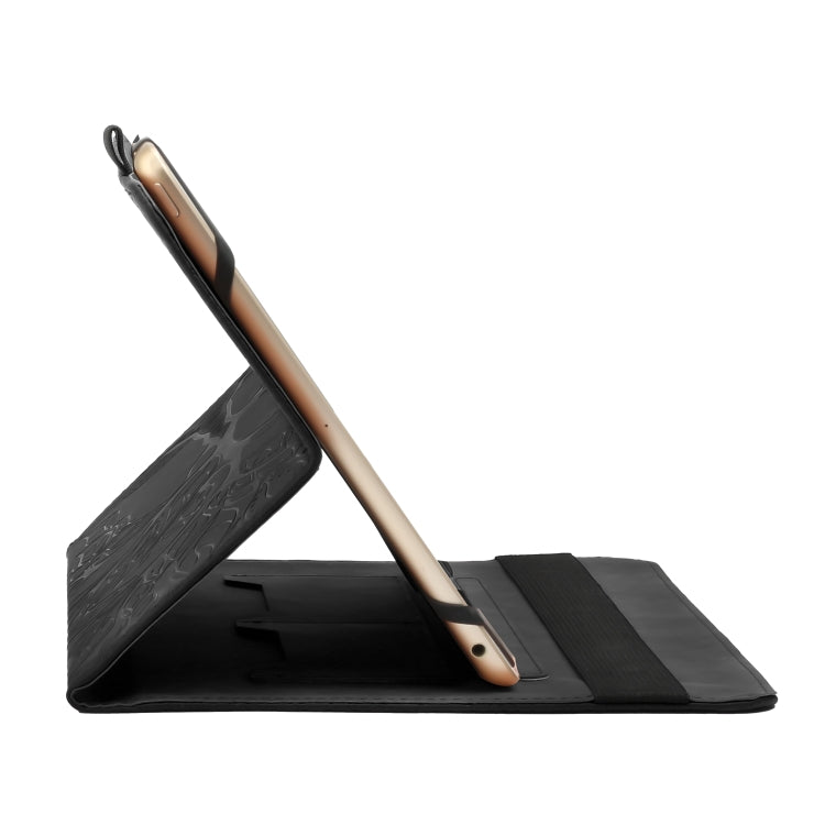 For 8 inch Life Tree Pattern Flip Universal Leather Tablet Case(Black)