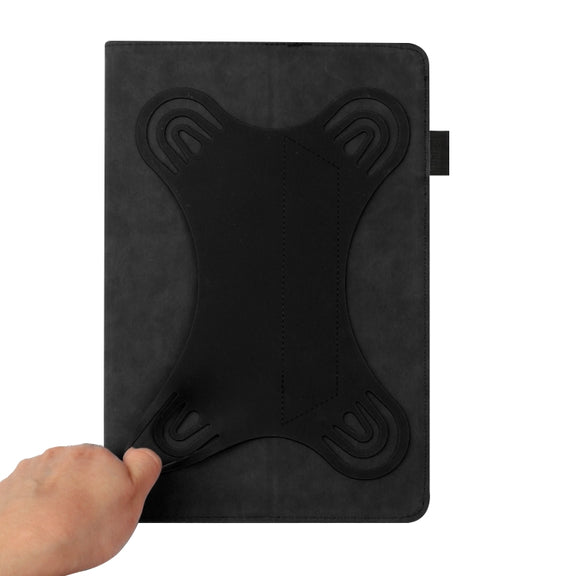 For 10 inch Life Tree Pattern Flip Universal Leather Tablet Case(Black)