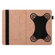 For 10 inch Life Tree Pattern Flip Universal Leather Tablet Case(Rose Gold)