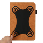 For 10 inch Life Tree Pattern Flip Universal Leather Tablet Case(Brown)