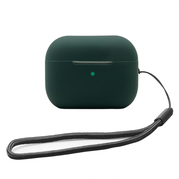 For AirPods Pro 2 2.0mm Solid Color Silicone Protective Cover(Green)