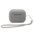 For AirPods Pro 2 2.0mm Solid Color Silicone Protective Cover(Grey) - For AirPods Pro 2 by PMC Jewellery | Online Shopping South Africa | PMC Jewellery | Buy Now Pay Later Mobicred