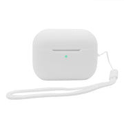 For AirPods Pro 2 2.0mm Solid Color Silicone Protective Cover(White)