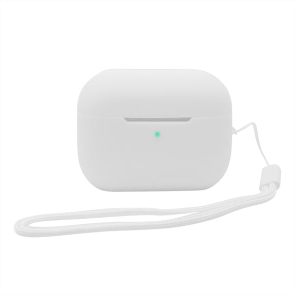 For AirPods Pro 2 2.0mm Solid Color Silicone Protective Cover(White)