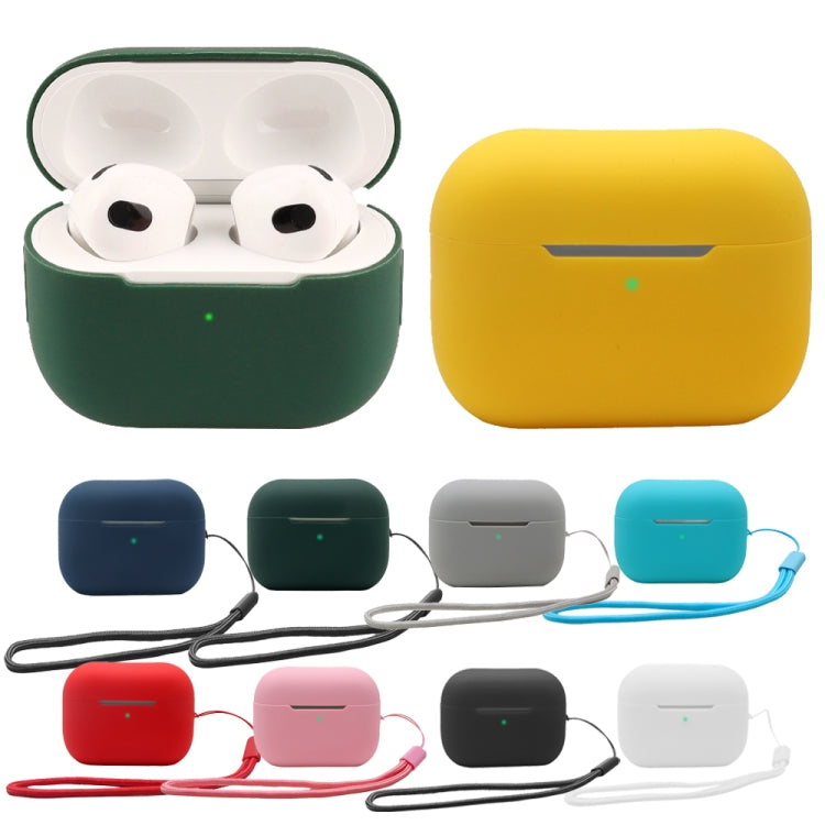 For AirPods Pro 2 2.0mm Solid Color Silicone Protective Cover(Blue)