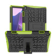 For Lenovo Tab M10 3rd Gen Tire Texture TPU + PC Tablet Case with Holder(Green) - Lenovo by PMC TechLife | Online Shopping South Africa | PMC TechLife | Buy Now Pay Later Mobicred