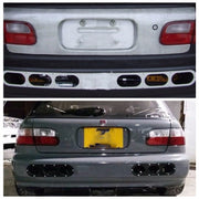 2 in 1 Universal Car Rear Bumper Air Diversion Diffuser Panel