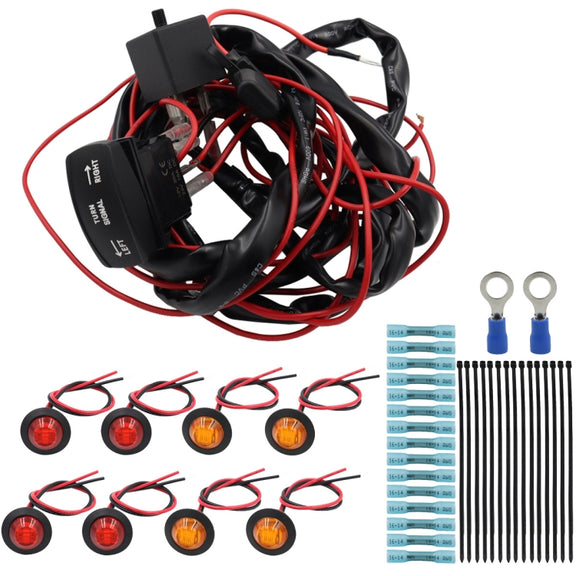 For UTV / ATU Car Turn Signal Light Toggle Switch Turn Signal Kit, Style:Horizontal Turn Switch