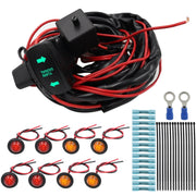 For UTV / ATU Car Turn Signal Light Toggle Switch Turn Signal Kit, Style:Vertical Green Turn Switch