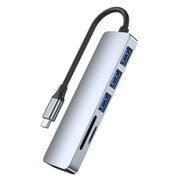 6-in-1 USB-C / Type-C to USB Docking Station HUB Adapter