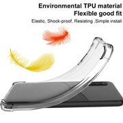 For iPhone 14 Plus imak Shockproof Airbag TPU Phone Case(Transparent Black)