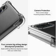 For iPhone 14 Plus imak Shockproof Airbag TPU Phone Case(Transparent Black)
