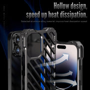 For iPhone 14 R-JUST Breathable Armor Phone Case(Silver Grey)