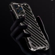 For iPhone 14 Plus R-JUST Breathable Armor Phone Case(Silver Grey)