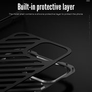 For iPhone 14 Plus R-JUST Breathable Armor Phone Case(Silver Grey)