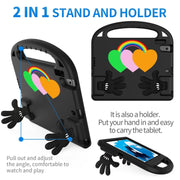 For Huawei MediaPad T5 10 Love Small Palm Holder EVA Tablet Case(Black)