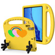 For Huawei MediaPad T5 10 Love Small Palm Holder EVA Tablet Case(Yellow) - Huawei by PMC TechLife | Online Shopping South Africa | PMC TechLife | Buy Now Pay Later Mobicred