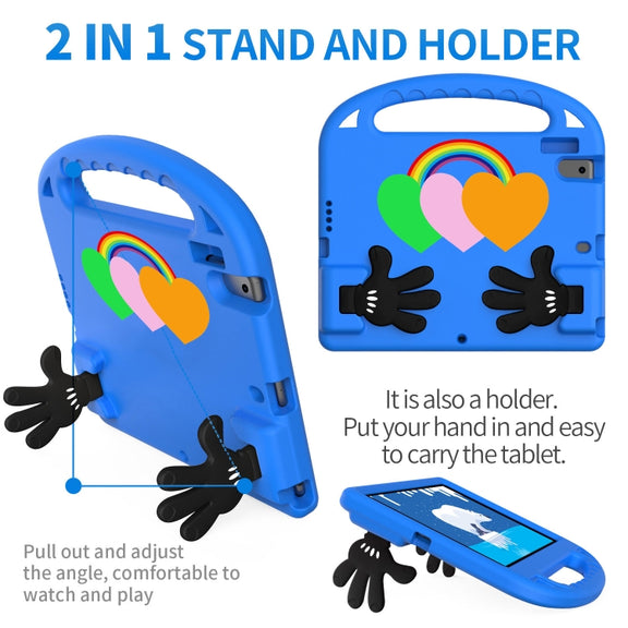 For Huawei MediaPad T5 10 Love Small Palm Holder EVA Tablet Case(Blue)