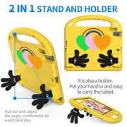 For Lenovo Tab P10 TB-X706 Love Small Palm Holder EVA Tablet Case(Yellow)