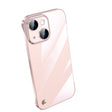 For iPhone 14 Plus Electroplating Frameless Clear PC Phone Case(Pink) - iPhone 14 Plus Cases by PMC TechLife | Online Shopping South Africa | PMC TechLife | Buy Now Pay Later Mobicred