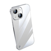 For iPhone 14 Plus Electroplating Frameless Clear PC Phone Case(Transparent)