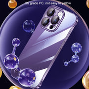 For iPhone 14 Pro Max Electroplating Frameless Clear PC Phone Case(Transparent)