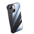 For iPhone 13 Electroplating Frameless Clear PC Phone Case(Black) - iPhone 13 Cases by PMC TechLife | Online Shopping South Africa | PMC TechLife | Buy Now Pay Later Mobicred