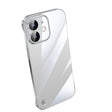 For iPhone 12 Electroplating Frameless Clear PC Phone Case(Silver) - iPhone 12 / 12 Pro Cases by PMC TechLife | Online Shopping South Africa | PMC TechLife | Buy Now Pay Later Mobicred