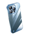 For iPhone 12 Pro Max Electroplating Frameless Clear PC Phone Case(Sierra Blue) - iPhone 12 Pro Max Cases by PMC TechLife | Online Shopping South Africa | PMC TechLife | Buy Now Pay Later Mobicred